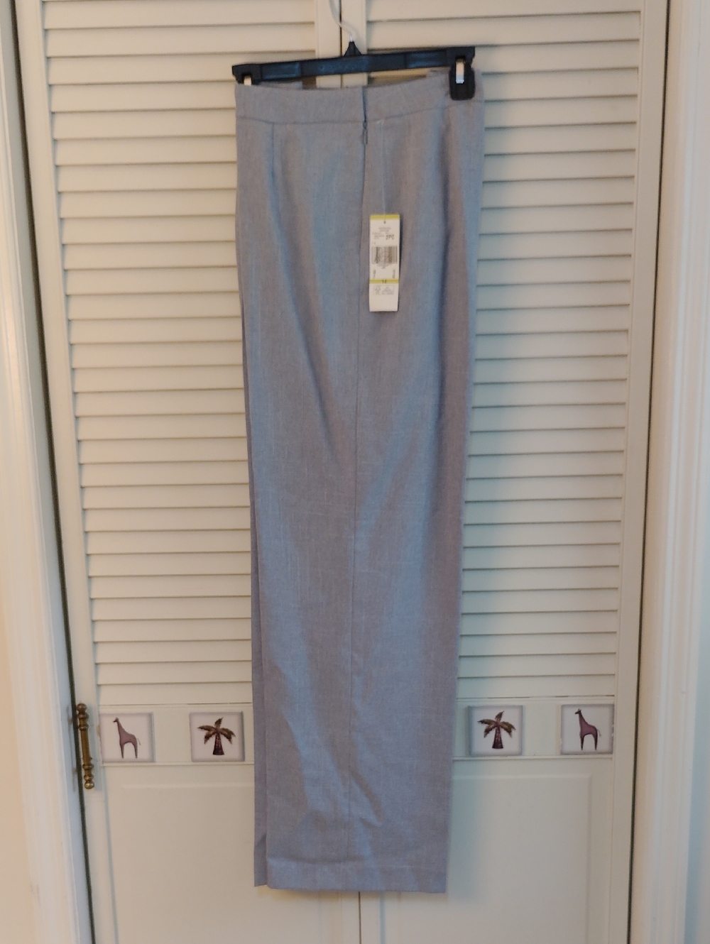 Le Suit Light Blue Women's Pant Suit Jacket & Straight Pants - Picture 7 of 11